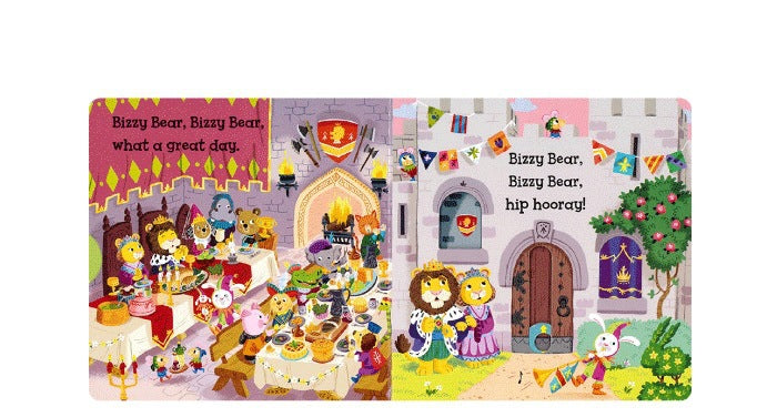 Bizzy Bear Busy Little Bear Picture Book Early Education Sing Along with Me Push-Pull Book Little Bear Is Very Busy