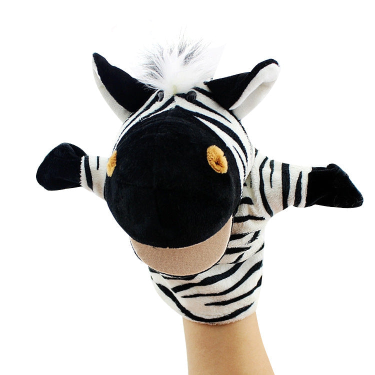 Cartoon Animal Plush Hand Puppets That Can Open Their Mouths, Parent-Child Toys for Kindergarten Storytelling, Cross-Border Ready Stock, Custom Logo