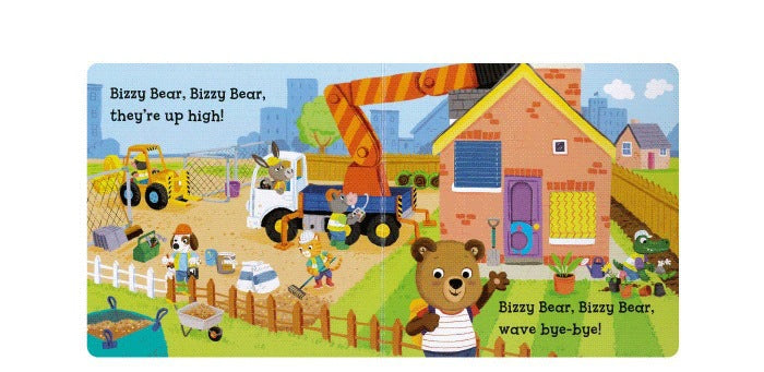 Bizzy Bear Busy Little Bear Picture Book Early Education Sing Along with Me Push-Pull Book Little Bear Is Very Busy