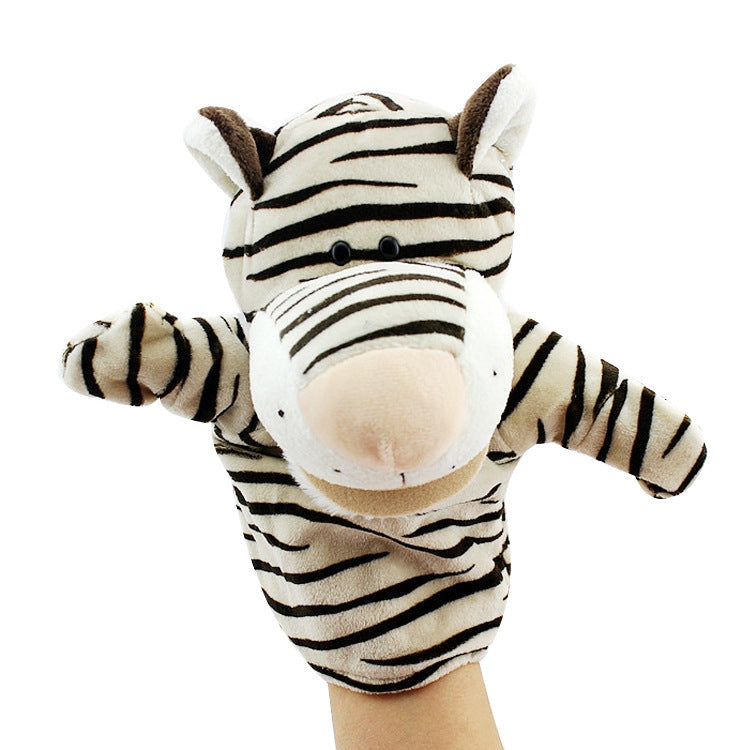 Cartoon Animal Plush Hand Puppets That Can Open Their Mouths, Parent-Child Toys for Kindergarten Storytelling, Cross-Border Ready Stock, Custom Logo
