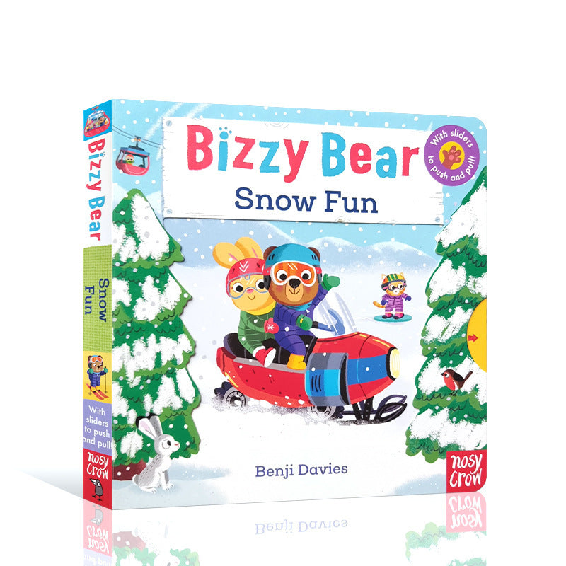 Bizzy Bear Busy Little Bear Picture Book Early Education Sing Along with Me Push-Pull Book Little Bear Is Very Busy