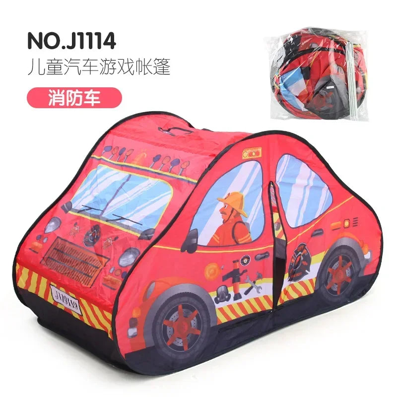 Game House Play Tents Bus Ocean Car Foldable Pop Up Toys Playhouse Children Toy Boy Girls Indoor House Ocean Balls Pool Toy Tent