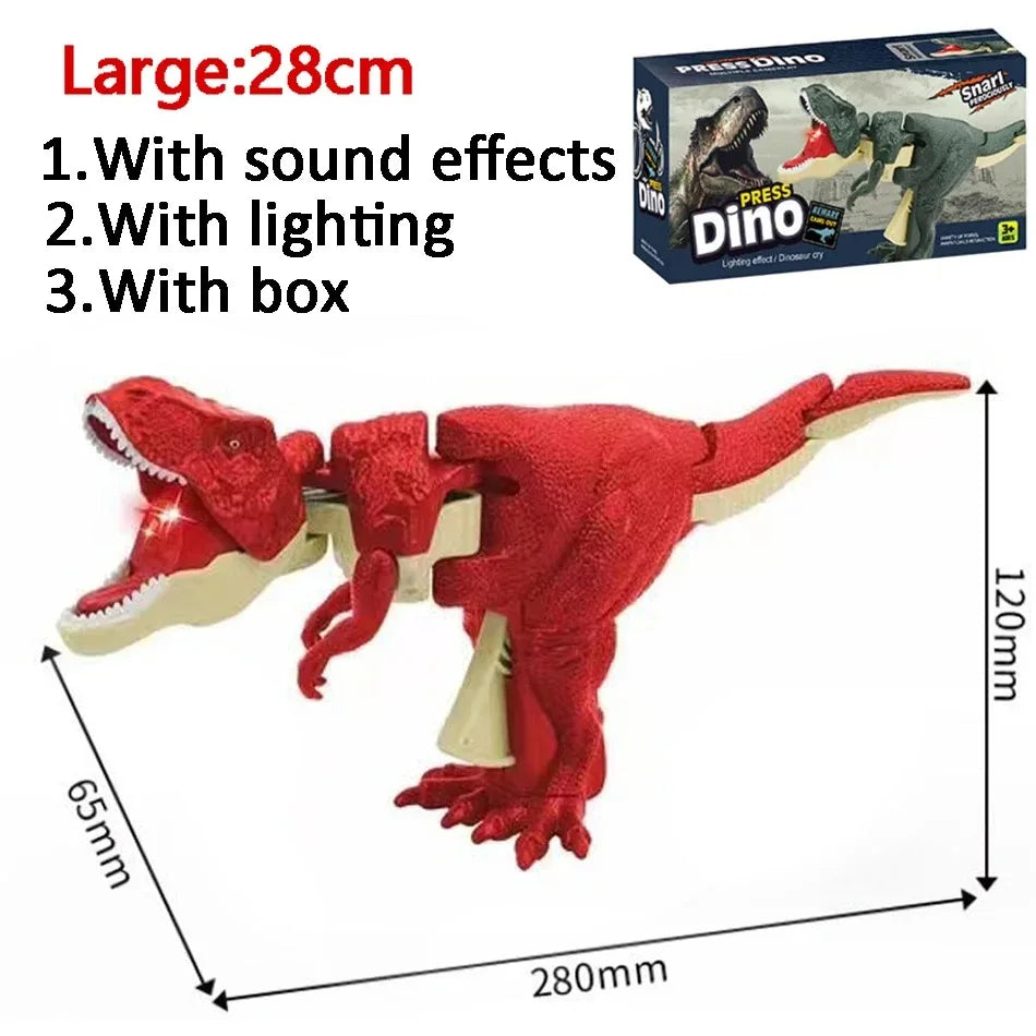 Children's Dinosaur Fidget Toy Decompression Telescopic Spring Swing Creative Battery-Free Swing Toy Christmas Gift for Kids