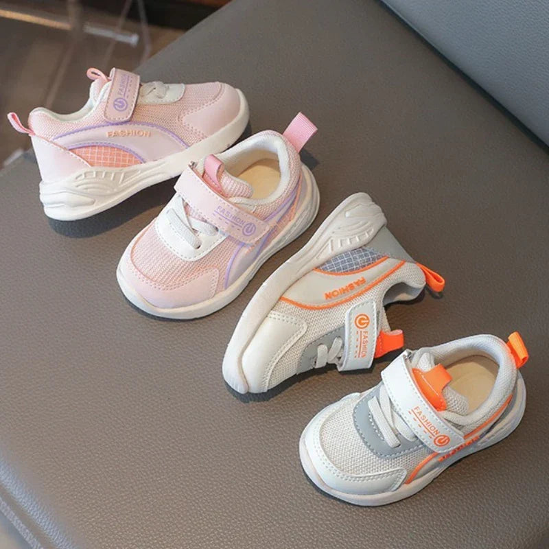 Brand Baby Shoe 2025 Spring New Soft Sole Walking Shoe Breathable Girl Sneakers Anti Slip Boy Running Shoe Kid Functional Shoes