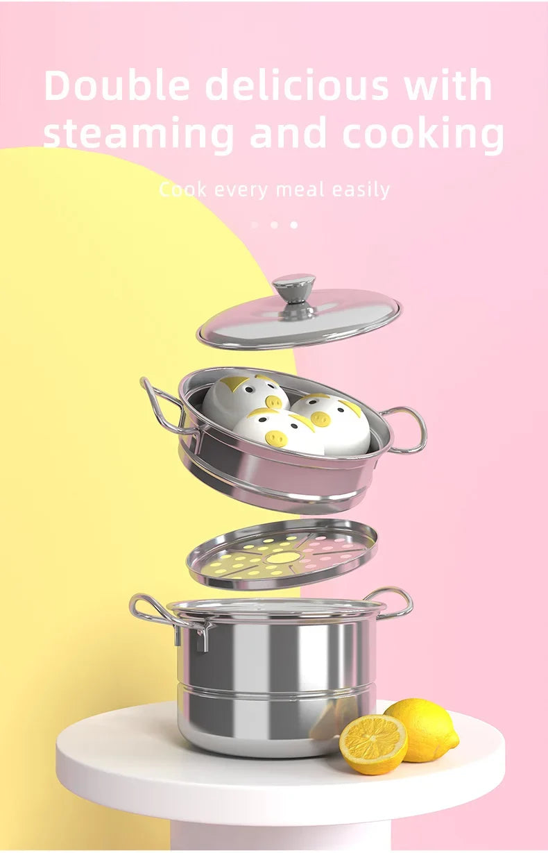Children's Mini Kitchen Complete Cooking Girl Small Kitchen Set Children's Puzzle Play House Toys Real Cooking Food Set For Kids