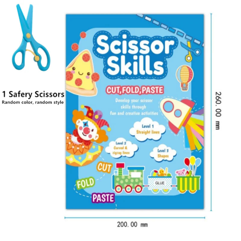 Children's paper-cut book creative fun DIY handmade daily activities paste toys kindergarten puzzle