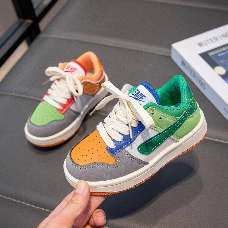 New Children Casual Shoes Four Seasons Kids Single Sneaker Mandarin Ducks Basketball Sports Shoes Boys Girls Sneaker Board Shoes