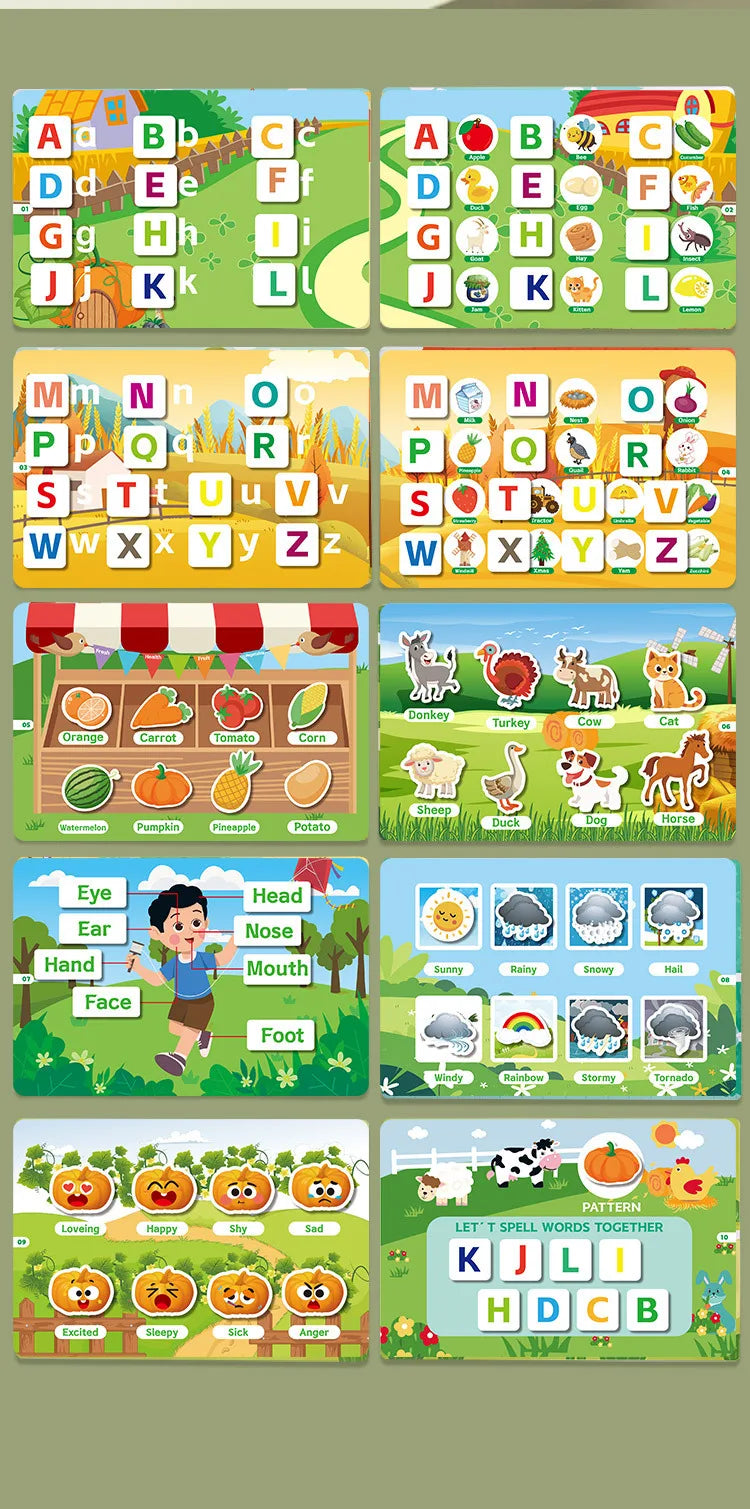 Montessori Baby Quiet Book – My First Learning Activity Book for Toddlers