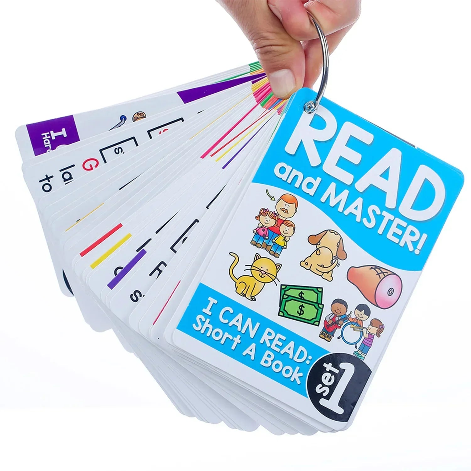 Early Learning 15set  Phonics Card Books Educational Language Toys Word Readings English Learning Gifts for Kids in Learning Education