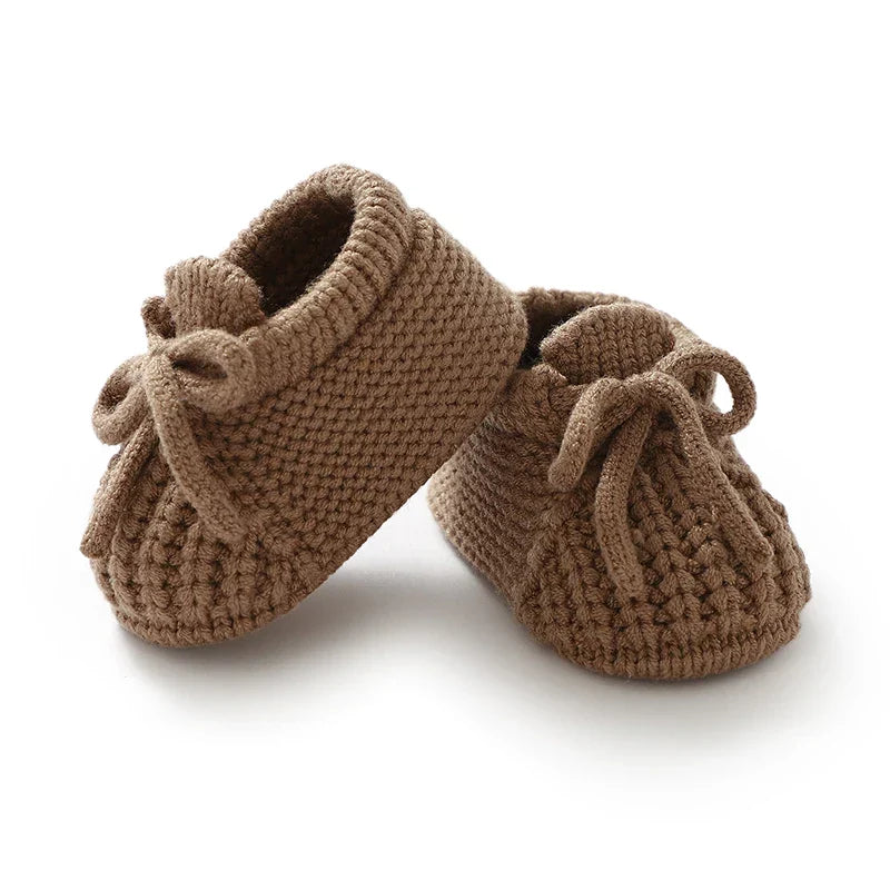 Baby Shoes Knitted Newborn Bed Footwear 0-18M Warm Clothing Accessories Infant Boys Girls First Boots Fashion Solid Toddler Kid