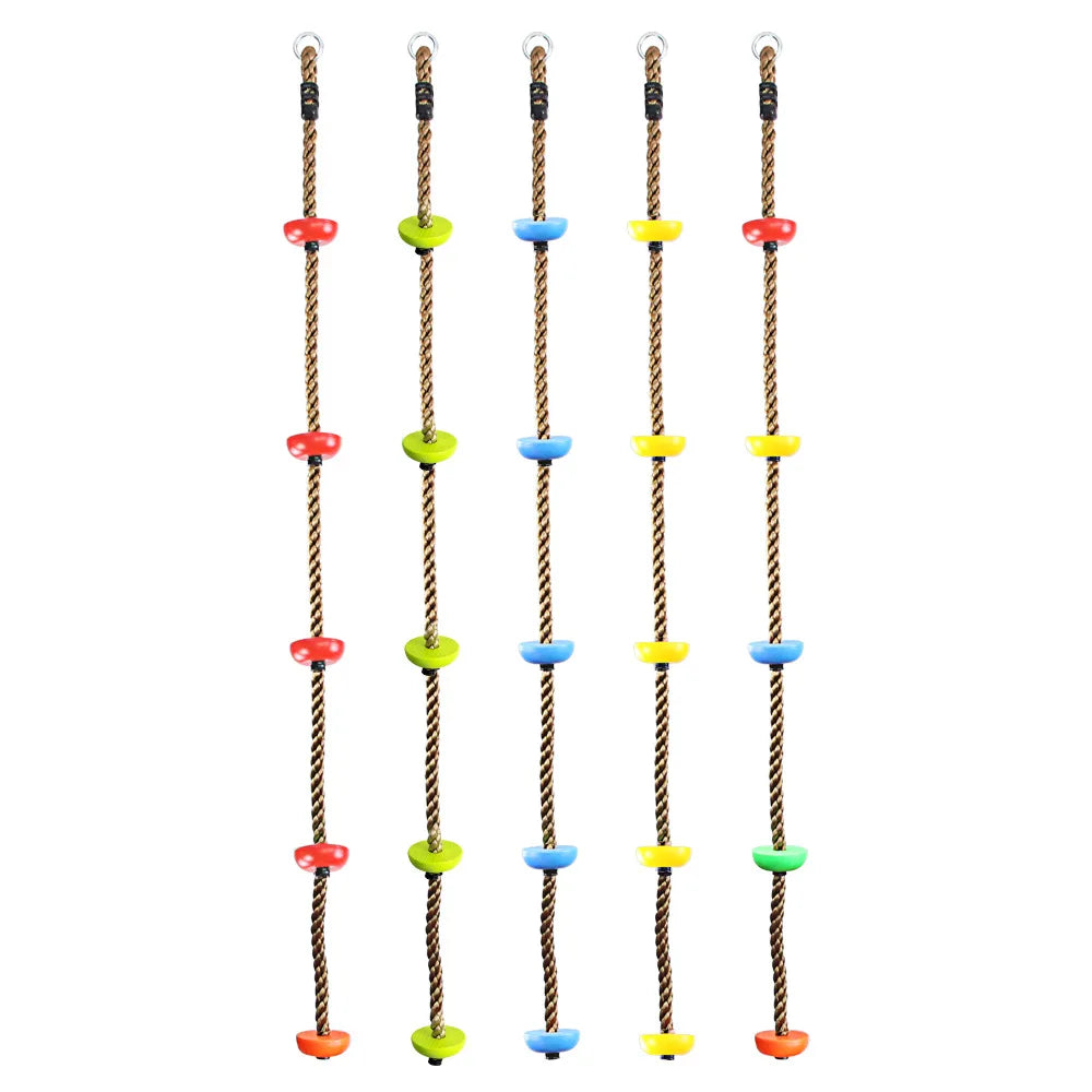 Ninja Tree Swing Toys Warrior Obstacle Course for Kids with Pulley Kit with Accessories Monkey Bars Gym Rings Climbing Ladder