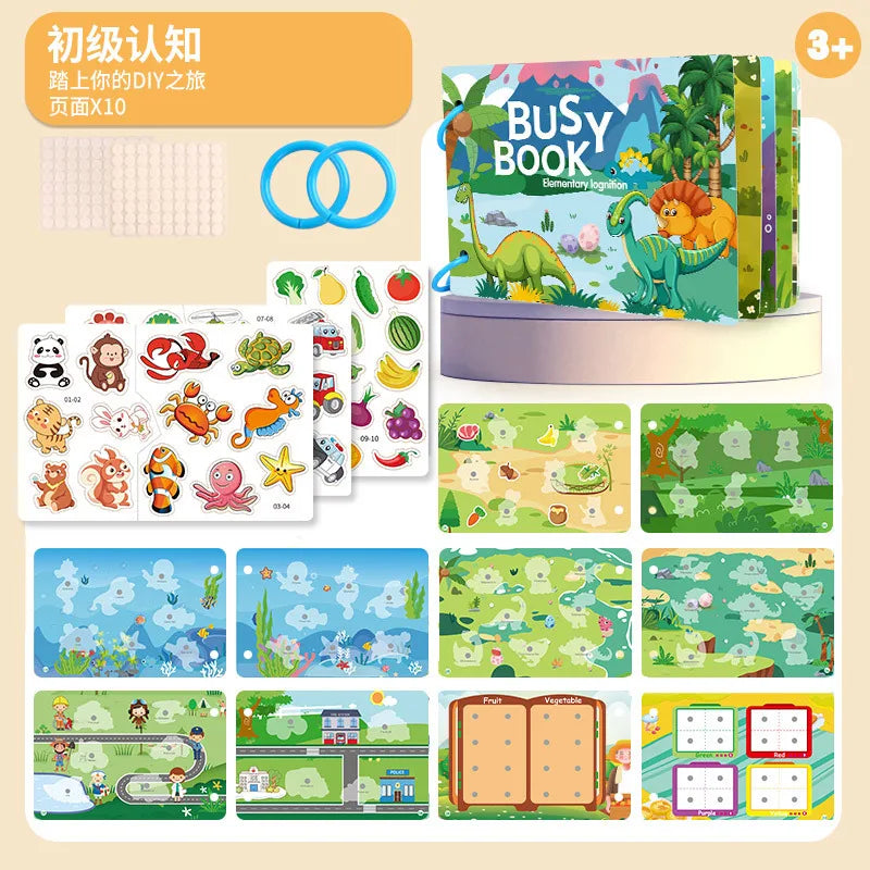 Montessori Baby Quiet Book – My First Learning Activity Book for Toddlers