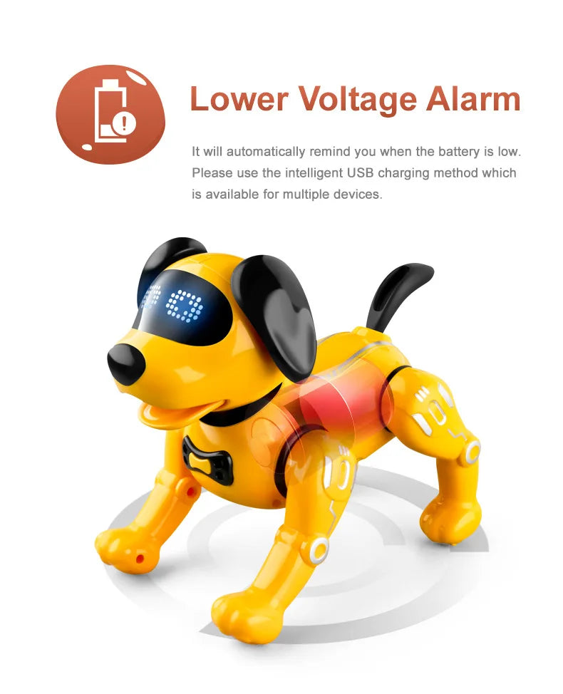 R19 Remote Control Robot Dog Toy Electronic Pets Programmable Robot Feeding interaction RC Robotic Stunt Puppy Children Toy
