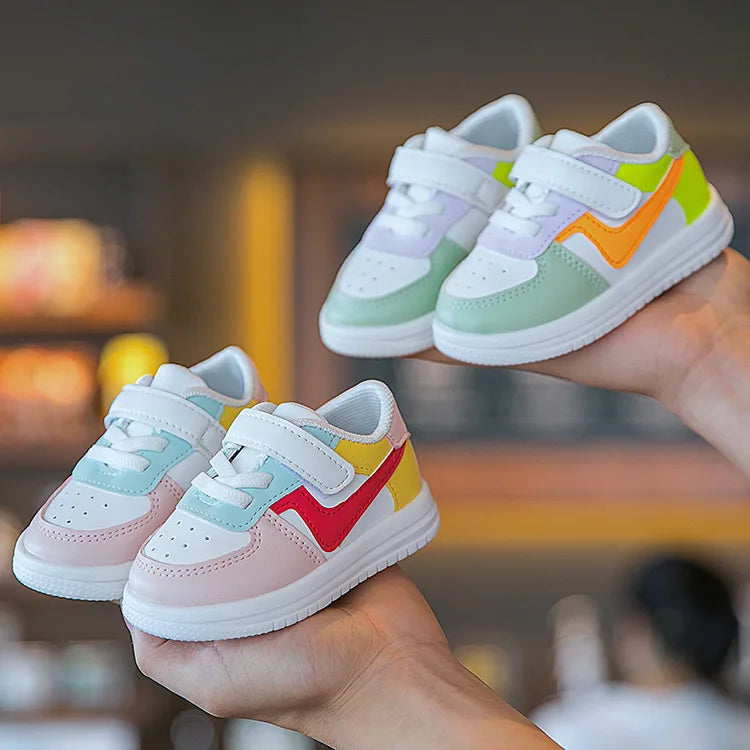 Baby Shoes Infants Boys Girls Childrens Sneakers Kids Baby Shoes Leather Shoes Soft Soles Flat Childrens Sports Shoes Fashion