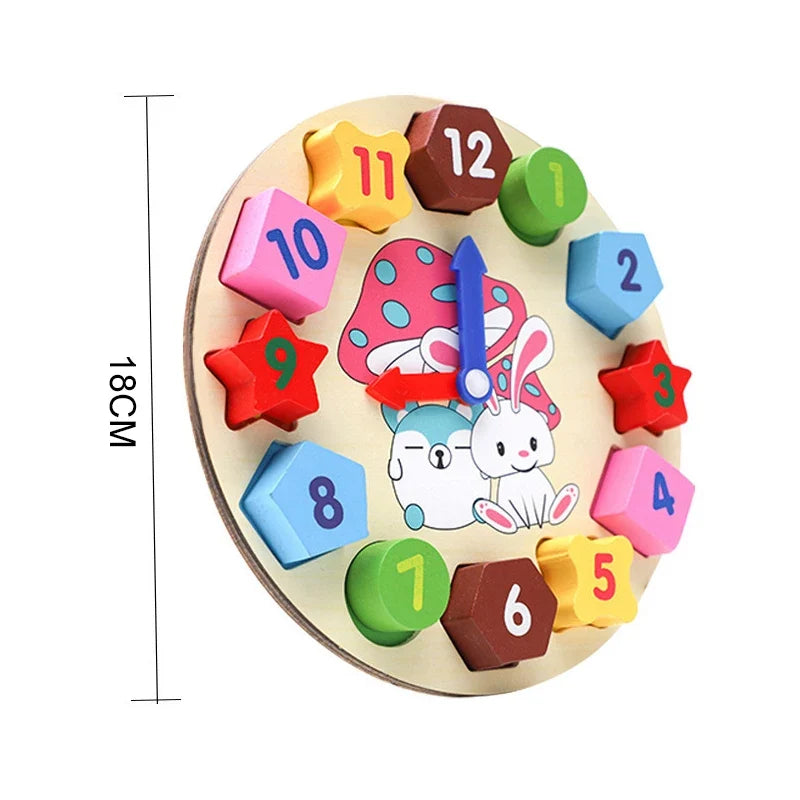 Children Wooden Toys Shape Matching Kids Montessori Early Education Toy Clock Rainbow Tower Caterpillar Around Beads Gifts TMZ
