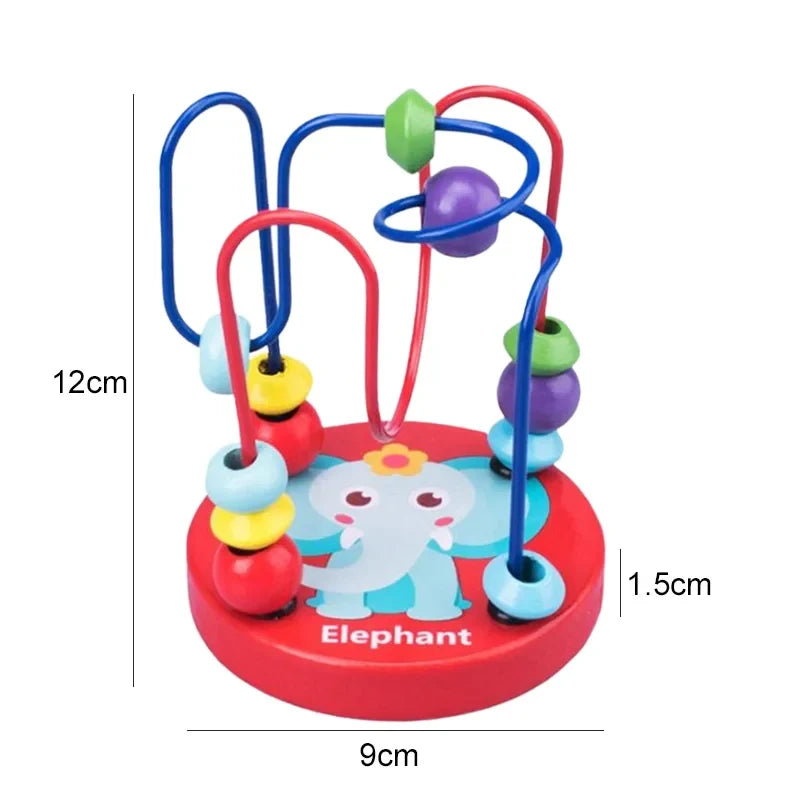 Children Wooden Toys Shape Matching Kids Montessori Early Education Toy Clock Rainbow Tower Caterpillar Around Beads Gifts TMZ