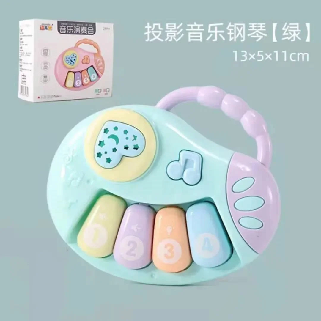 Kids Electronic Music Guitar Toy Multifunction Early Learning Instrument for Children Educational Musical Playset for Ages 3-6