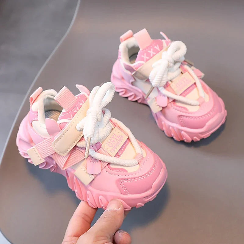 Autumn Winter Children;s Sneakers Boys Plus Cashmere Warm Sport Shoes Girls Non-slip Casual Shoes Student Shoes Toddler Shoe