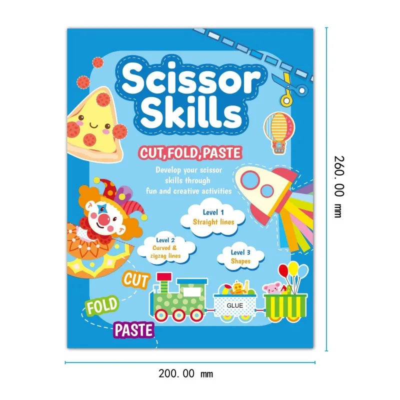 Children's paper-cut book creative fun DIY handmade daily activities paste toys kindergarten puzzle