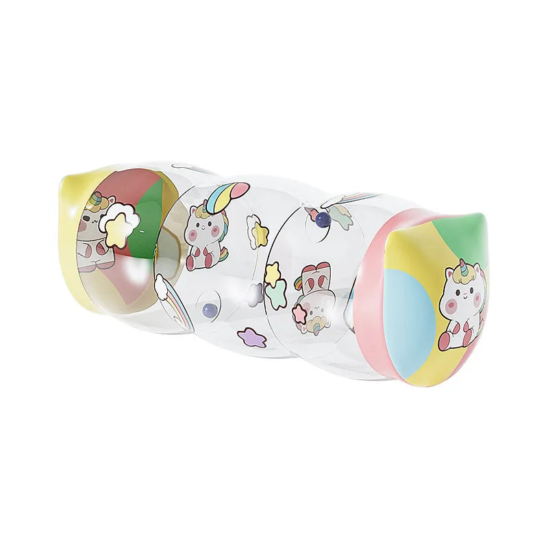 Baby Crawling Roller Montessori Activity Toy with Ball Rattle Games for Babies Development 0 6 12 Months Inflatable Crawling Toy