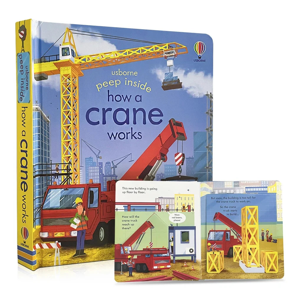 Usborne Peep Inside How Works Series Scientific Knowledge Learning Picture Book in English Daily Bedtime Reading Book