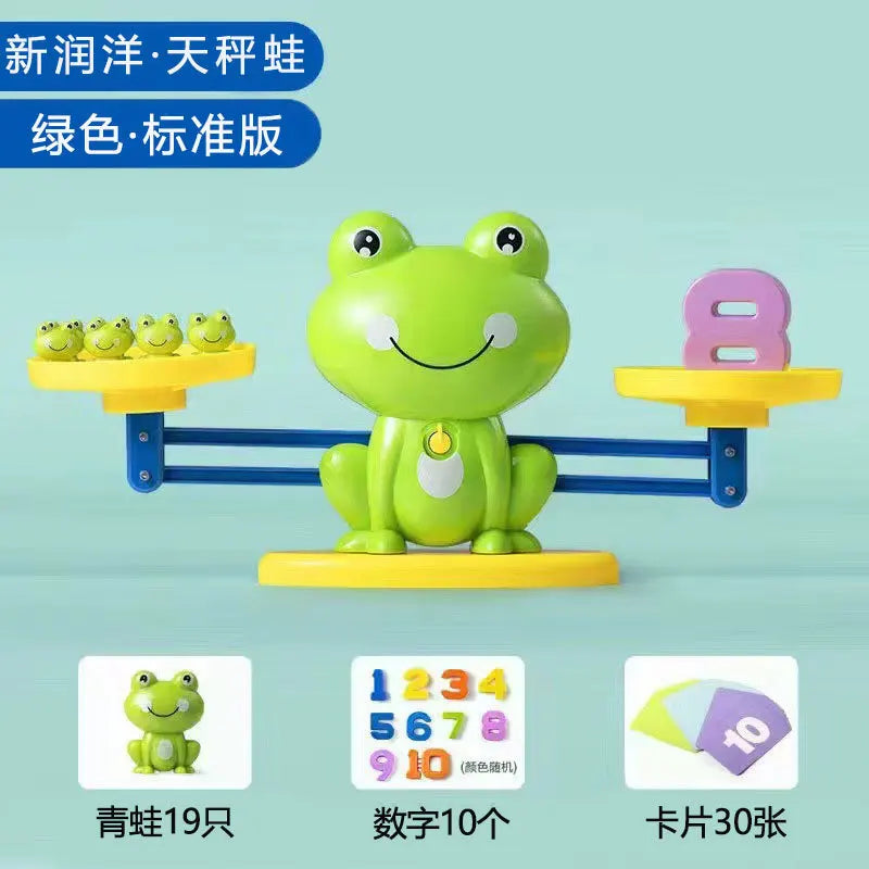 Montessori Frog Scale Balance Toy – Fun Math & Number Learning for Kids