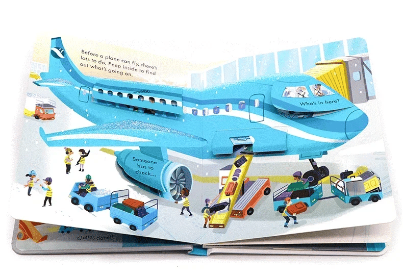 Usborne Peep Inside How Works Series Scientific Knowledge Learning Picture Book in English Daily Bedtime Reading Book