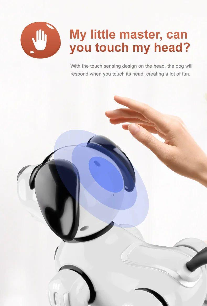 R19 Remote Control Robot Dog Toy Electronic Pets Programmable Robot Feeding interaction RC Robotic Stunt Puppy Children Toy
