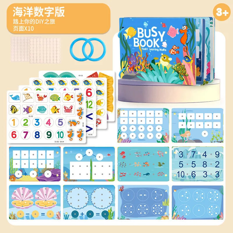 Montessori Baby Quiet Book – My First Learning Activity Book for Toddlers