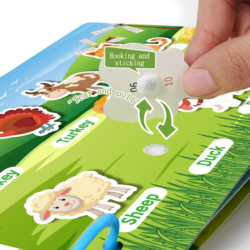 Montessori Baby Quiet Book – My First Learning Activity Book for Toddlers