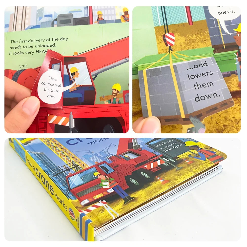 Usborne Peep Inside How Works Series Scientific Knowledge Learning Picture Book in English Daily Bedtime Reading Book