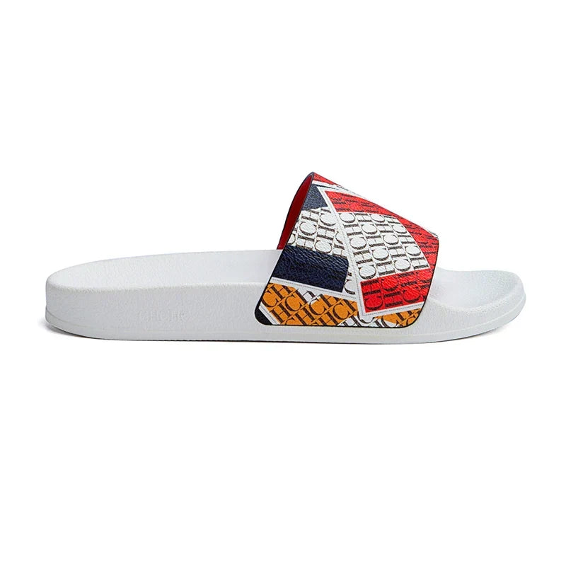 CH Women's Slippers Trendy Style Letter Print Design High Quality Beach Slippers Can Be Worn Out Premium Fashion Women's Casual