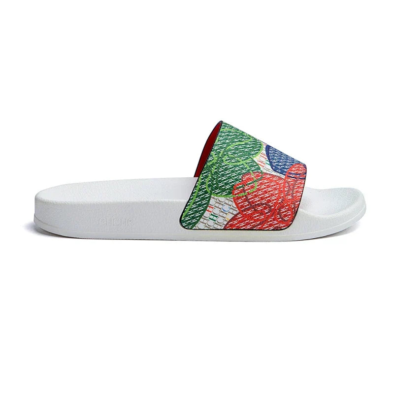CH Women's Slippers Trendy Style Letter Print Design High Quality Beach Slippers Can Be Worn Out Premium Fashion Women's Casual