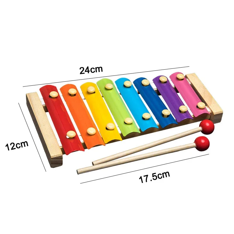 Montessori Wooden 3D Toys Baby Educational Childhood Learning Kids Baby Colorful Wooden Blocks For Children Christmas Gift