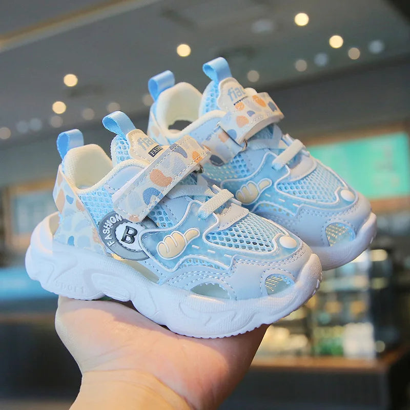 Breathable Kid Sneaker 2025Summer New Boy Walking Shoe Fashion Girl Sports Shoe Anti Slip Soft Sole Kid Shoe Zapatillas De Mujer