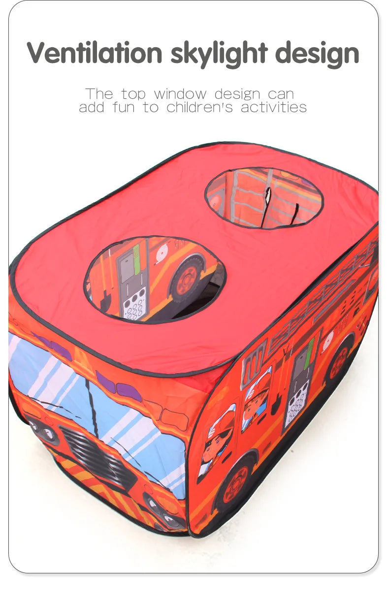 Game House Play Tents Bus Ocean Car Foldable Pop Up Toys Playhouse Children Toy Boy Girls Indoor House Ocean Balls Pool Toy Tent