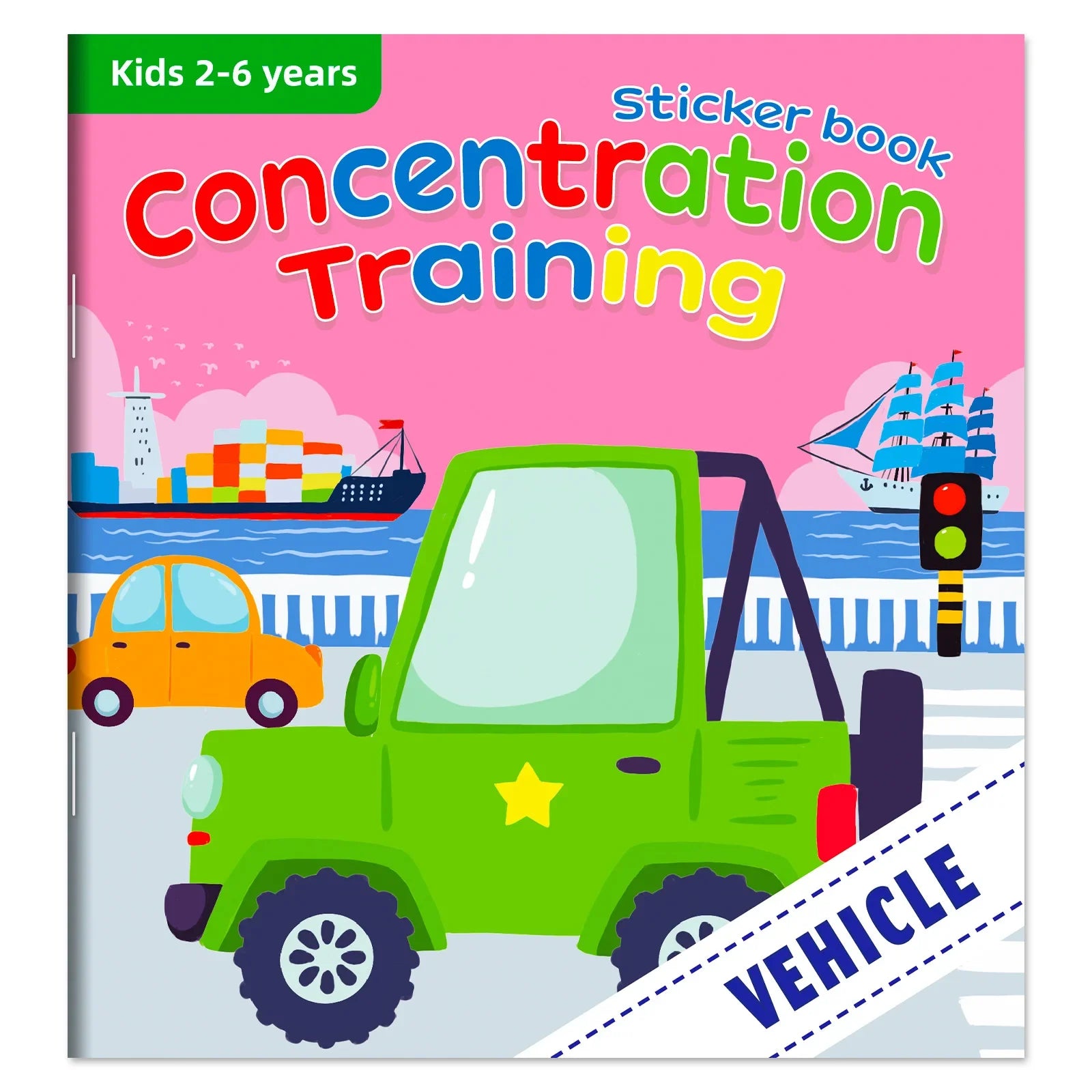 Cognitive Game Kawaii Sticker Book Educational DIY Hand-on Puzzle Cartoon Animals Life Skill Learning Toddler Toys For Kids