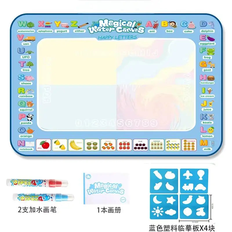Oversized Magical Water Canvas pens Montessori Toys Learning Blanket Writing Children Drawing Repeated Graffiti Painting kid toy