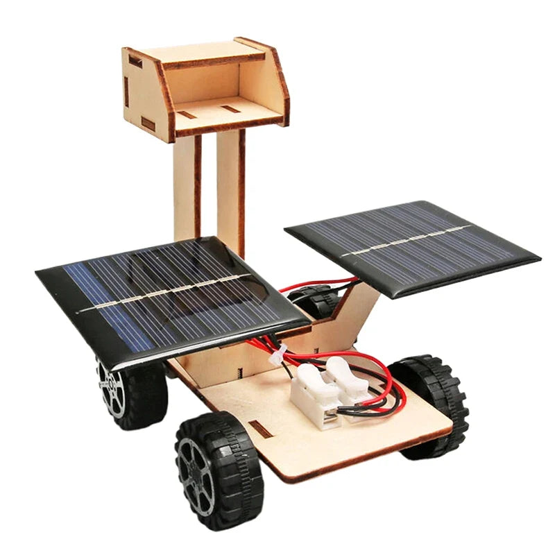 Solar powered lunar rover for children, DIY manual assembly of physical models, children's puzzle training technology toys