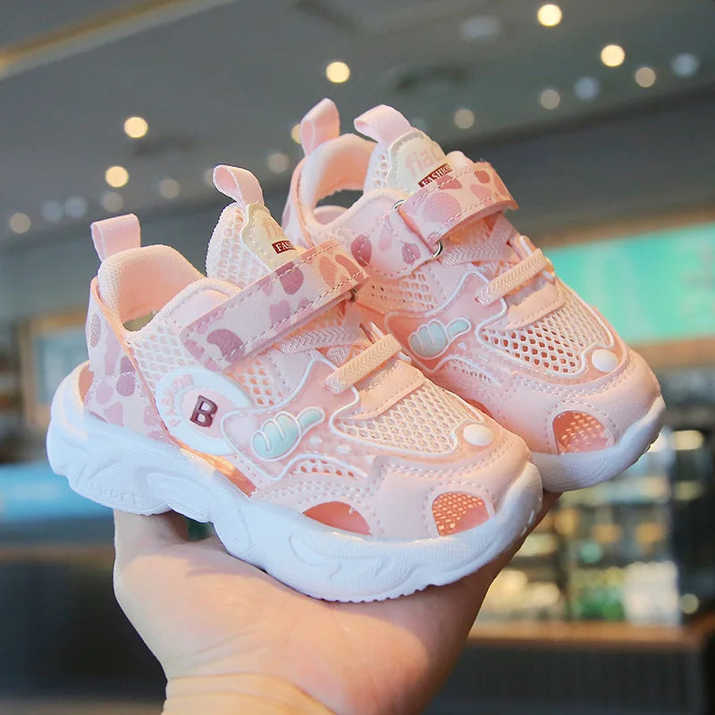 Breathable Kid Sneaker 2025Summer New Boy Walking Shoe Fashion Girl Sports Shoe Anti Slip Soft Sole Kid Shoe Zapatillas De Mujer