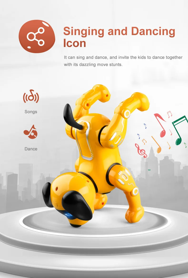 R19 Remote Control Robot Dog Toy Electronic Pets Programmable Robot Feeding interaction RC Robotic Stunt Puppy Children Toy