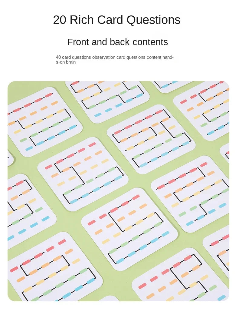 Fun and educational rope toy, hand-eye coordination training, baby early education enlightenment game 3+