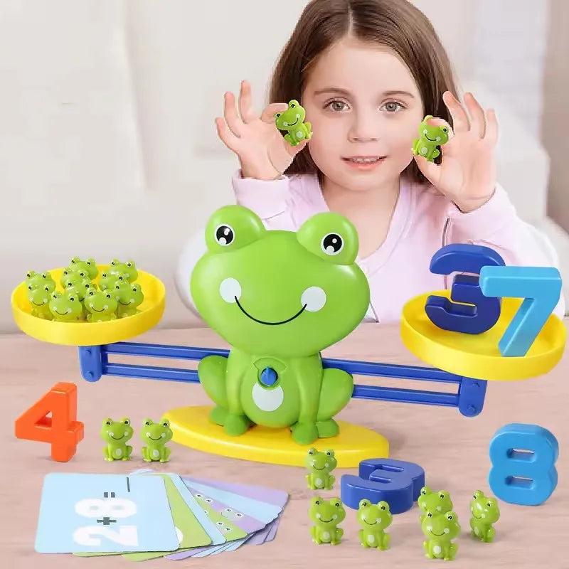 Montessori Frog Scale Balance Toy – Fun Math & Number Learning for Kids