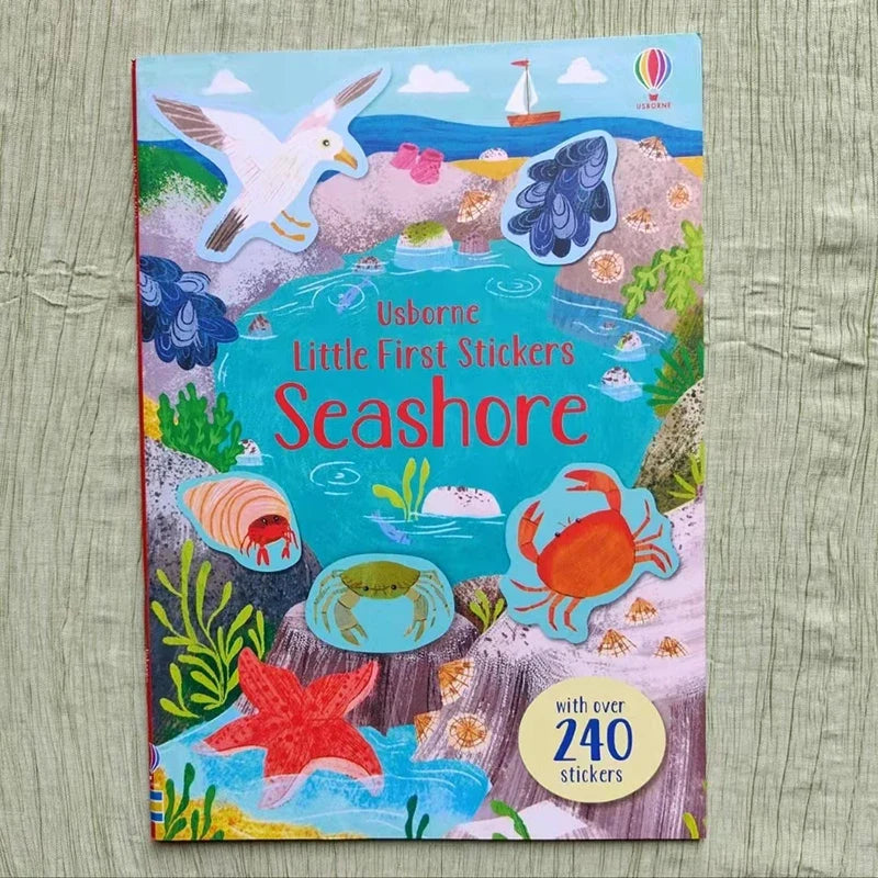 Toddler Reusable Sticker Travel/Animals Books Cartoon DIY Educational Preschool Cognition Learning Toys for Child Age 3-8 Gifts