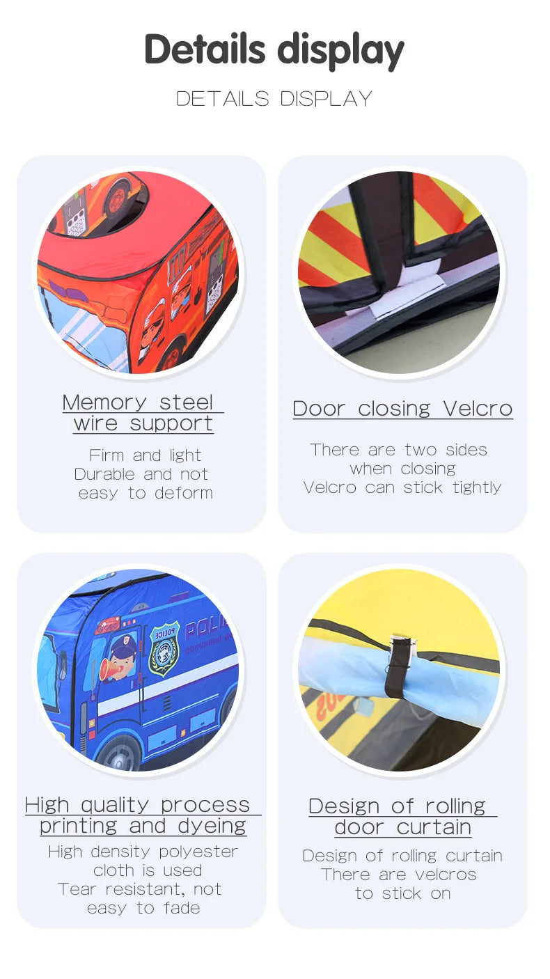 Game House Play Tents Bus Ocean Car Foldable Pop Up Toys Playhouse Children Toy Boy Girls Indoor House Ocean Balls Pool Toy Tent