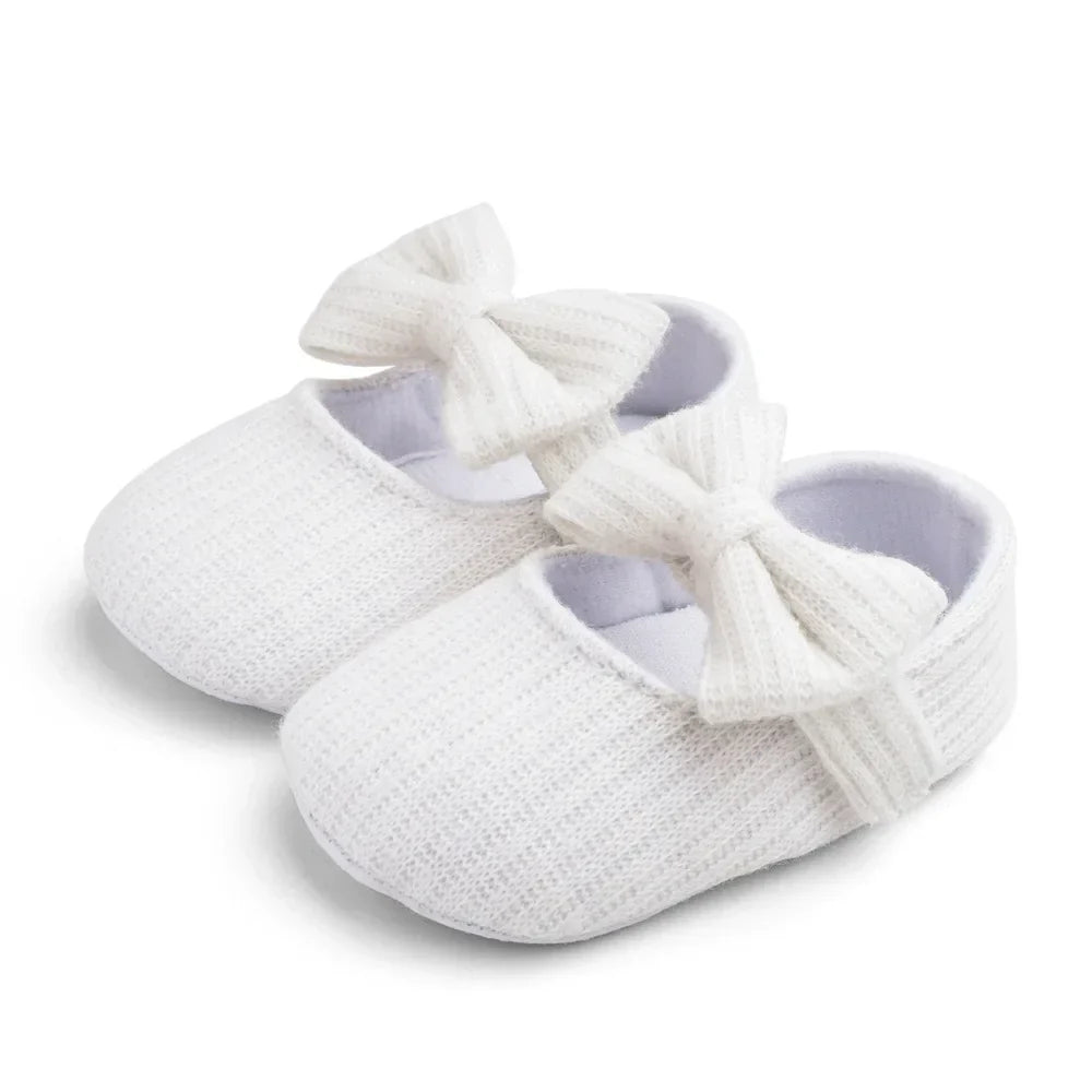 Baby Girl Soft Sole Shoes Infant Toddler Knitted Cute Shoes Little Girl First Walkers One Year Old Baby Girl Shoes