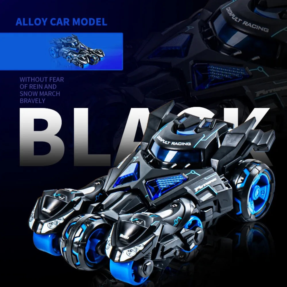 1:32 Motorcycle Ejector Car Model Diecast Model Alloy Kids Pull Back Car Toys Sound Light Inertia Simulation Motorcycle Toy