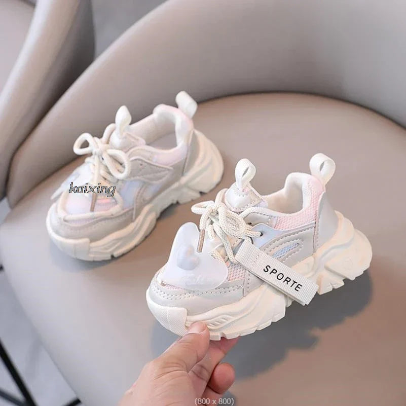 Girls Sports Shoes New Autumn Children Love Shoes Boys Non-slip Running Shoes Spring Kids Sneakers Casual Shoe 1 To 12 Years Old
