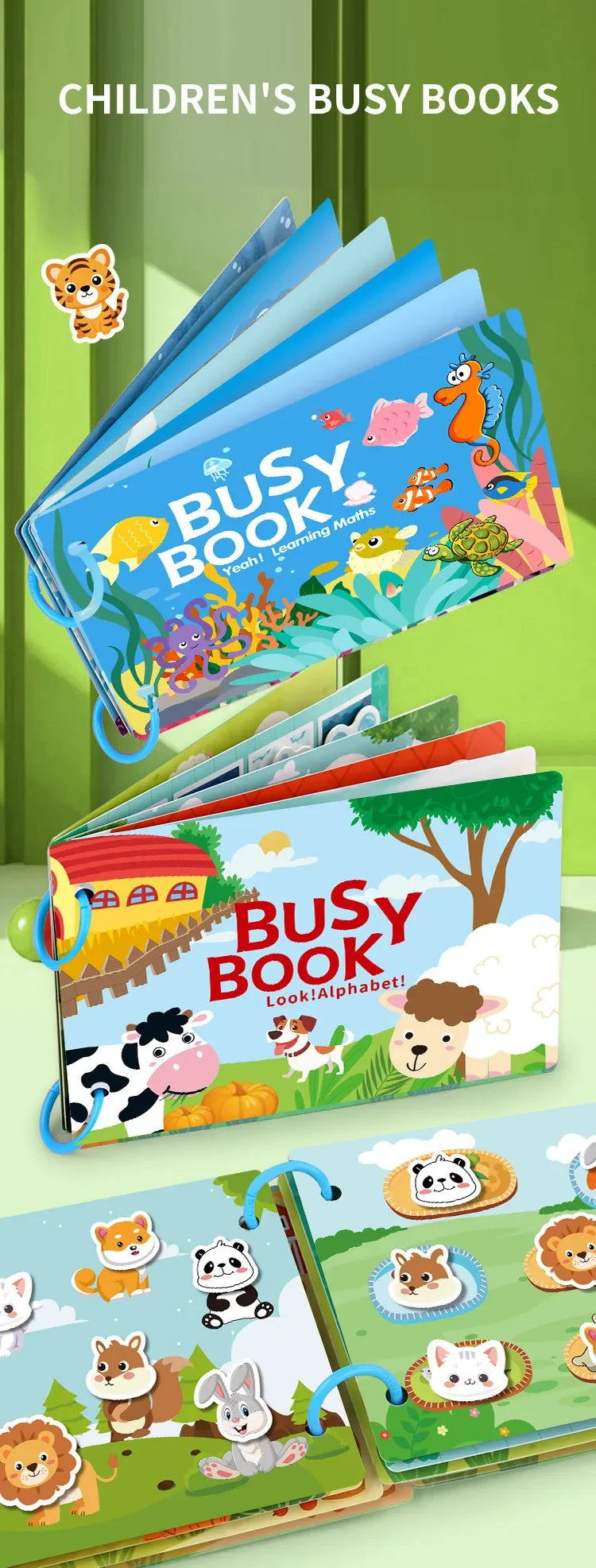 Montessori Baby Quiet Book – My First Learning Activity Book for Toddlers