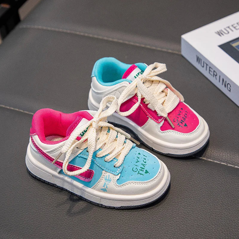 New Children Casual Shoes Four Seasons Kids Single Sneaker Mandarin Ducks Basketball Sports Shoes Boys Girls Sneaker Board Shoes